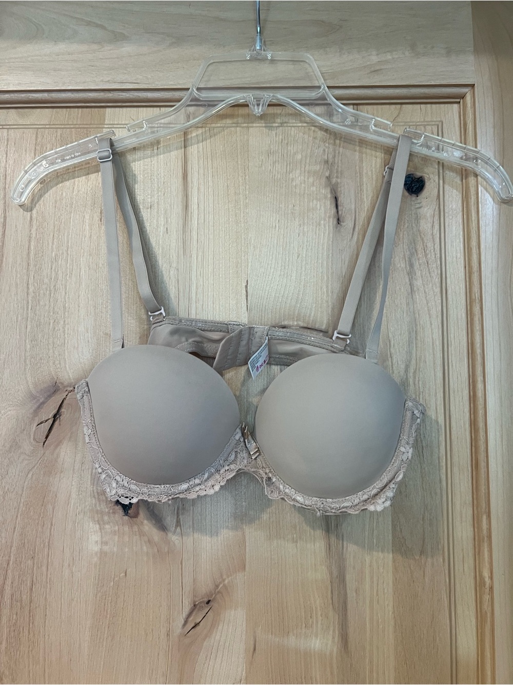 Flirtitude nude push up bra with removable straps